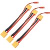 3Pcs HIRCQOO 1Female XT60 Plug to Male XT60+JST, 14AWG Soft Silicone Parallel 3.94" Y Splitter Harness Cable Adapter 1Female to 2 Male for RC Car Truck Boat Quadcopter Airplanes Lipo Battery
