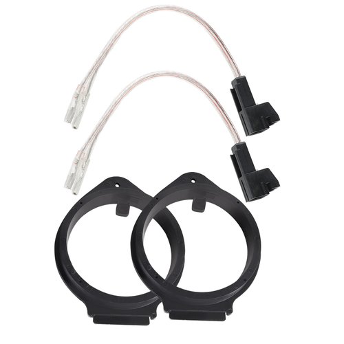NuIth 6.5 inch Speaker Adapter Bracket W/Speaker Wire Harness Select for GM GMC Chevy Buick Cadillac 1993-2007 6.5” Aftermarket Front Rear Door Speaker Spacer Ring Wiring Harness