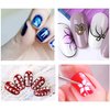 Waldd 5 Pieces Nail Art Liner Brushes, UV Gel Painting Nail Design Brush Pen, Nail Dotting Painting Drawing Pen 5//7/9/11/13 mm
