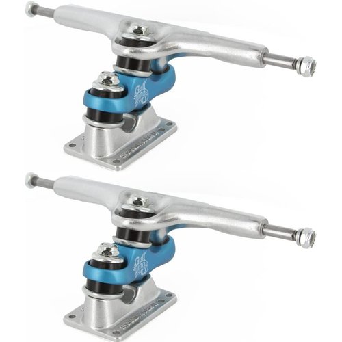 Gullwing Sidewinder II 10.0 Silver/Blue Truck Skateboard Trucks (Set of 2)