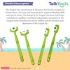 Tongue Tip Lateralization and Elevation Tools | Therapeutic Tool Set for Apraxia, Dysarthria | Improve Feeding Skills, Speech Clarity and Jaw Stability | Jaw Alignment - Set of 4 - Inst. Booklet -Lime