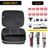 ProCase Barber Case with Washable Oilproof Inner Casing, Hard Travel Carrying Bag for Hair Clippers, Hair Cutting Supplies Holder, Trimmer Organizer Storage for Men Razor Guard Grooming Kits -Black
