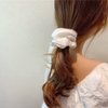 Hair Ties Satin Silk Scrunchies for Women Rubber Bands for Hair (White)