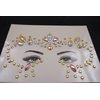 glow in the dark face gems stick on face jewels festival rave outfit mermaid rhinestone diamond pastie fluorescent body glitter jewels halloween face makeup (tp319 around eyes)