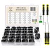 O Ring Kit, 1540 Pcs Rubber O-Ring Assortment Kit, Plusmart 32 Sizes Washer Gasket Set for Pressure Washer, Plumbing Sealing Repair, Air or Gas Connections, Resist Oil and Heat, 4 Tools & 1 Lube Paste