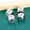4PCS Date Night Dice Gifts for Boyfriend Girlfriend Valentines Day Gifts for Him Her 11th Anniversary Steel Gifts for Women Men 25th Wedding Anniversary Couple Games Exchange Dice Game Gag Christmas