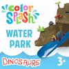 MindWare Dinosaur Color Splash Water Park Bathtub Playset - Interactive Bath Toys with Color Changing Dinosaur Figures - Gift for 3 Year Olds and Up