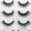 Vayator 10 Pairs 3D Mink Lashes Natural False Eyelashes Dramatic Volume Fake Lashes Makeup Eyelash Extension Silk Handmade Eyelashes (Y004)