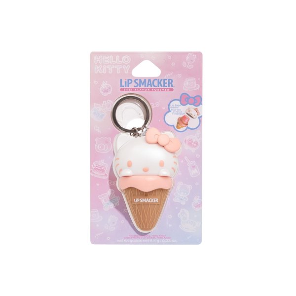 Lip Smacker Hello KittyLip Balm, Ice Cream Flavored Moisturizing, Smoothing Soft Shine, Hydrating & Protecting Fun Tasty Flavors, Cruelty-Free & Vegan - Ice Cream