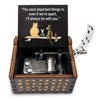 Cute Bear Best Friend Wood Music Box Gifts for Women, Friendship BBF Daughter Gifts for Christmas Birthday, I'll Aways Be with You.