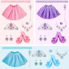 ShyLizard Princess Dress Up Sets for Girls 4-6, Costumes Set with Princess Dresses, Shoes and Accessories, Kids' Dress Up and Pretend Play Toy for 3 4 5 6 Year old Toddler Girl Birthday Gift