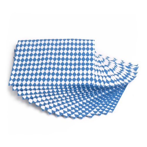 Beistle Blue & White Luncheon Napkins (2-Ply) (16/Pkg), 6.5"