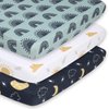 The Peanutshell Mini Crib Fitted Sheets Set for Boys or Girls, Playard, Pack Play Sheets, Playpen, Rainbow Galaxy