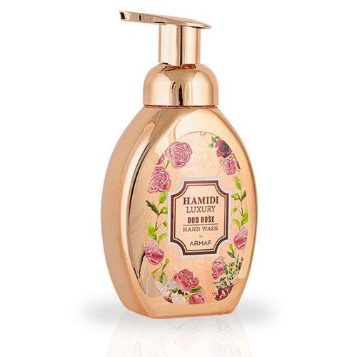 Hamidi Luxury Oud Rose Hand Wash 350ml (11.9 OZ) Indulge In A Premium Liquid Hand Soap With An Enticing Rose Scent, Rejuvenates And Nourishes Your Skin, Experience The Ultimate Moisturizing Hand Wash