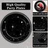 Qyeahkj 100Pcs Stars War Birthday Party Decorations Galaxy Plates and Napkins Space Theme Party Supplies for Outer Space Party Disposable Tableware Set Birthday Night Sky Decor for 25 Guests