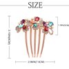 Bohend Rhinestone Hair Comb Crystal Hairpieces Bridal Hair Accessories for Women and Girls (B-Multicolour)