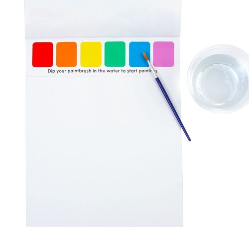 Colorations Mess-Free 3 in 1 Paint Set - with Brush 8.5" W x 11" L | Coloring for Toddlers, Magic Watercolor, Doodle Palette for Kids