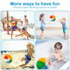 Lamnhin 12'' Beach Ball for Kids - 14 Pack Beach Balls Bulk Inflatable Pool Beach Balls Bulk Hawaiian Tropical Theme Party Decorations Favors Supplies