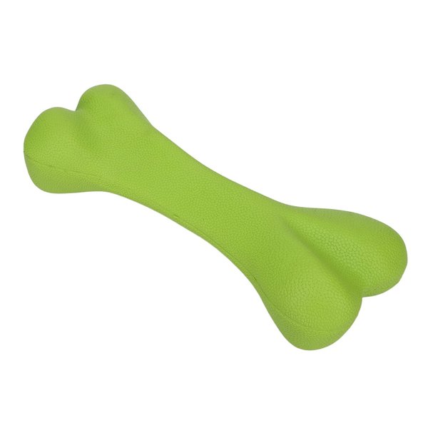 Rubber Dog Toy, Dog Dental Chew Toys Tough Dog Bone Toy Durable Dog Chew Toy Hard Rubber Bone for Dogs Indestructible Dog Toys Dental Dog Toy for Teeth(L-Green)