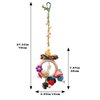 Neeenn Bird Chewing Toys, Hanging Natural Materials Parrot Chew Toy, Bird Cage Accessories, Suitable for Small to Medium Birds Budgie Lovebirds Conures Parakeets Cockatiels