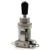 Switchcraft 3 Way Toggle Switch w/Genuine Tip, Short Toggle for Les Paul Electric Guitar (Black Tip)