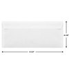 Mead Envelopes, Letter Size #10, Security Tinted Envelopes, Self Seal, 4-1/8 x 9.5”, Windowless Design, Mailing Envelopes for Official Business & Legal Letters, 200 per Pack (742020)