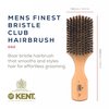 Kent OG2 Club Hair Brush, Small Boar Bristle Hair Brush for Men, Natural Boar Bristle Beard Brush for Men, Beechwood Kent Brush for Hair and Beards