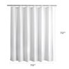 Titanker Waterproof Fabric Shower Curtain Liner Washable, Cloth Shower Curtain Liner with Magnets, White Shower Liner Soft Fabric, Lightweight Shower Curtain Liner, 70x72 Inches