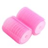 DIY Hair Rollers 2 Pcs Set Bangs Hair Curlers Self Grip Hair Curling Styling Tools Hairdressing Curlers For Women (hot pink)
