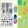 Biutee Nail Art Stamping Plate Set Nail Stamping Kit with Silicone Nail Stamper Christmas Flower Leaves Animal Lace Girl Star Holiday Design Nail Stamp Plate Nail Stamper Kit Nail Stamp Template