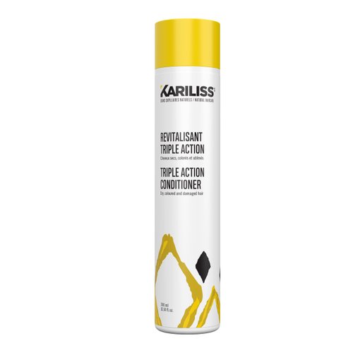 Kariliss Triple Action Conditioner, Natural Formula + Omega-3, Extracts Of Shea, Argan Oil, 300ml
