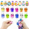 24 Pack Prefilled Easter Eggs with Squeeze Toys Colorful Easter Eggs with Variety Easter Stress Balls Great for Adult Easter Basket Stuffers and Party Favors Easter Egg Fillers