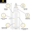 BRIGHTFROM Twist Top Applicator Bottles, Squeeze 4 OZ Empty Plastic Bottles, Refillable, Clear Open/Close Nozzle - Multi Purpose (Pack of 2)