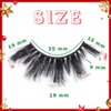 Uranian False Eyelashes Faux Mink Lashes Natural Look Fluffy Eye Lashes Russian Strip D Curl Lashes Christmas Decoration Dramatic Fake Eyelashes for Women and Girls
