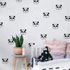 54pcs Cute Panda Wall Decals Removable Vinyl Wall Stickers for Nursery Room Baby Kids Boys Girls Bedroom Wall Decoration