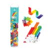 PLUS PLUS 240 Piece Interlocking Building Blocks for Kids, Open Ended Connecting Toys, STEM Bin Classroom Mini Manipulatives - Rainbow Mix Play Tube