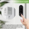 SigeIy Doorbell Transformer 24V 500MA Doorbell Power Adapter AC110-120V to AC24V, Compatible with Ring, Nest, Eufy, Wyze, Arlo Visual Doorbell (with 32.8ft Cable White)