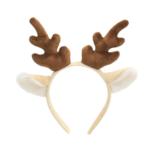 ZEYER Christmas Headband for Women Antlers Headband Brown Deer Ears Head Band Christmas Accessories Holiday Party Decorations Deer Costume for Women 1PCS