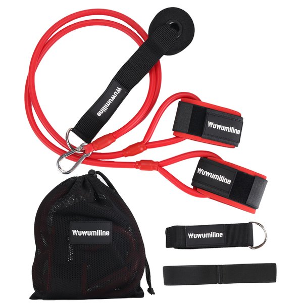 Baseball Softball Resistance Bands with Baseball Swing Trainer Band, Arm Strength Training Equipment Exercise for Flexibility and Throwing Velocity for Pitching Trainer with 5 Accessories(30lbs)