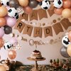 OuMuaMua Cowgirls Western Party Decorations, 68Pcs Cow Print Balloons Kit, Pink Coffee Rose Gold Cow Balloons for Girls Party Baby Shower Western Farm Birthday Party Supplies, 12 Inch