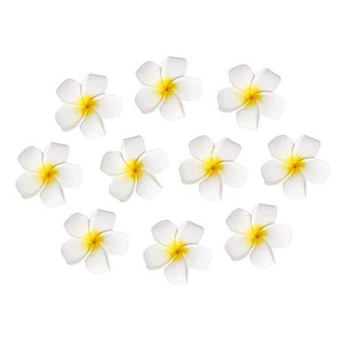10pcs Hawaiian Artificial Plumeria Foam Flower Hair Clip For Wedding Party Headdress Home Decorat...