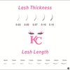 KC Lashes. Individual. D Curl 0.07 thickness 14mm. Pair of False Eyelashes Mixed Color Eyelashes Cosplay Party False Eyelashes Halloween And Christmas Colored False Eyelashes