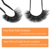 Mink Lashes Fluffy False Eyelashes 3D Full Volume 18mm Thick Fake Lashes Natural Look Like Eyelash Extensions 5 Pairs Lash by Winifred