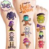 Halloween Temporary Tattoos Stickers for Kids Funny Halloween Themed 96PCS Birthday Party Supplies Favors Funny Cool Super Cute Fake Tattoos Party Decorations Boys Girls School Rewards Gifts