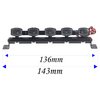 Vgoohobby RC LED Light Bar Roof LED Lamp Body Shell Roof Light Compatible with Traxxas TRX-4 SCX10 90046 D90 SCX10 II CC01 Redcat Gen7 1/10 RC Crawler Car Truck (5Led Light)