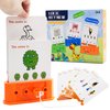KJMYYXGS Toddler Preschool Educational Logic Key Toys, Kids Learning Toys Key Logic Game 3+ Years Old Boys Girls Children Montessori Toys for Ages 2-4, 40 Cards 80 Questions Logical Key Toy (Lv. 1)