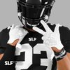 SLEEFS Football Receiver Gloves [1 Pair - Medium] - No Slip, Crazy Sticky Silicone Grip - Youth and Adult Sizes - White