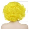 GNIMEGIL Cosplay Yellow Wig Short Curly Hair Layered Big Wavy Synthetic Wigs for Women Costume Carnival Party Halloween Wig with Wig Cap