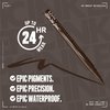 NYX PROFESSIONAL MAKEUP Epic Ink Liner, Waterproof Liquid Eyeliner with Vegan Formula - Dark Chocolate (Dark Brown Matte)