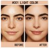 Apooliy Powder Foundation,Long Wear Full Coverage Foundation with Sponge,Flawess Demi-Matte Finish,Brighten Correcting Color